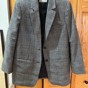 Everlane Wool Plaid Blazer